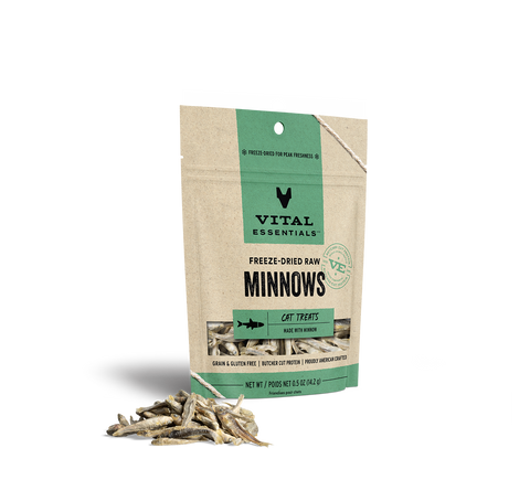 Vital Essentials Freeze Dried Minnows for Cats .5oz