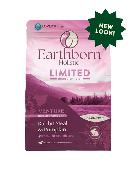 Earthborn Holistic Limited Venture Rabbit & Pumpkin Dry Dog Food 25lb