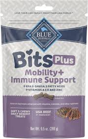 Blue Buffalo Bits Plus Beef Mobility & Immune Support Soft & Chewy Dog Treats - 9.5oz