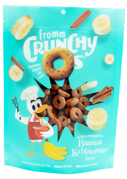 Fromm Crunchy O's Banana Kablammas Dog Treats 26oz