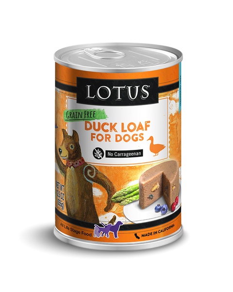 Lotus Grain-Free Duck Loaf Wet Dog Food 12.5oz