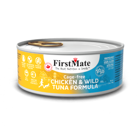 FirstMate Cat Can Cage-Free Chicken & Wild Tuna 5.5oz