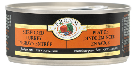 Fromm Shredded Turkey in Gravy Wet Cat Food 3oz