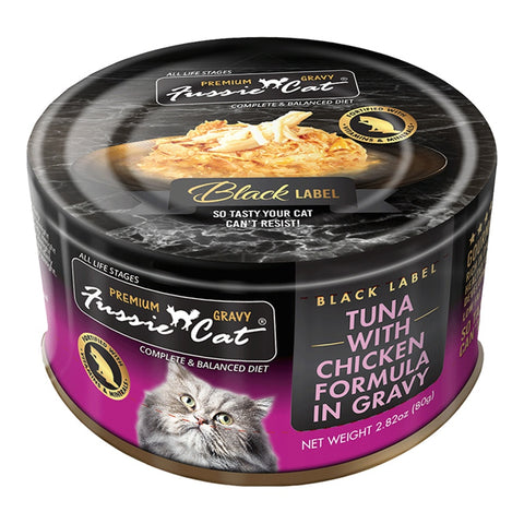 Fussie Cat Premium Tuna with Chicken in Gravy Wet Cat Food 2.8oz