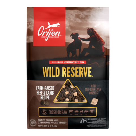 Orijen Wild Reserve Farm-Raised Beef & Lamb Grain Free Dry Dog Food