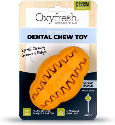 Oxyfresh Natural Rubber Dog Dental Chew Toy - Large