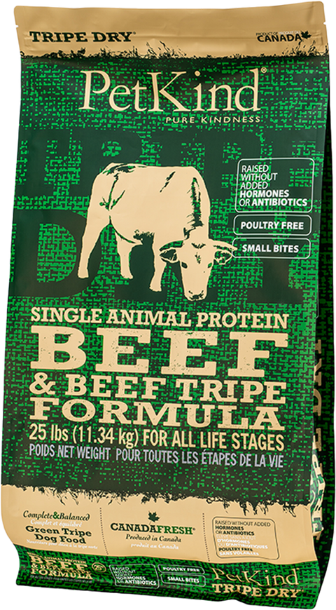 PetKind Tripe Dry Single Protein Beef Small Bites