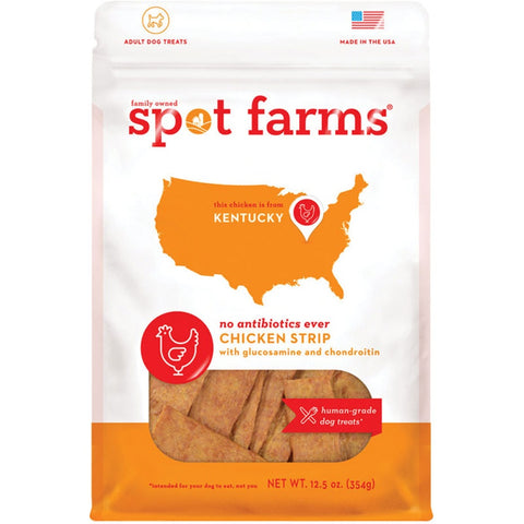 Spot Farms Grain-Free Chicken Strips with Glucosamine & Chondroitin Dog Treats 12.5oz