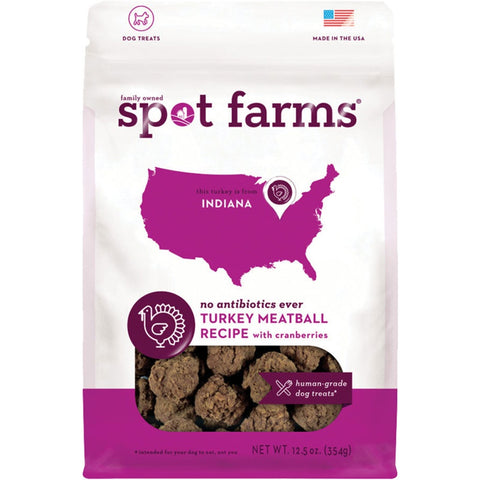Spot Farms Grain-Free Turkey & Cranberry Meatball Dog Treats 12.5oz