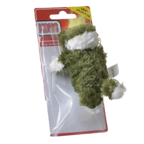 KONG Frog Dog Toy  Extra Small  Green