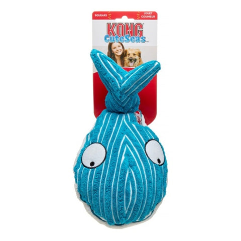 KONG CuteSeas Whale Crinkle Dog Toy - Large