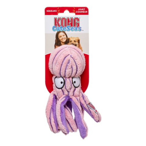 KONG Cuteseas Squeaky Octopus Dog Toy  Small