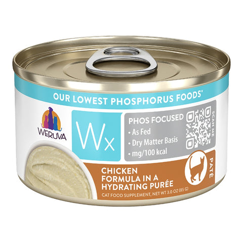 Weruva Wx Phos Focused Grain Free Chicken in Hydrating Puree Formula Wet Cat Food 3oz
