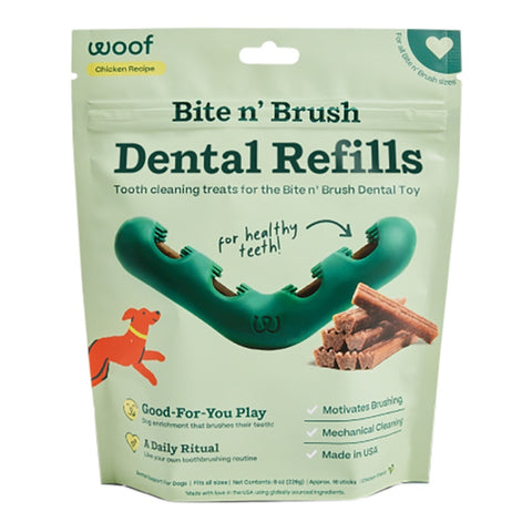 Woof Bite n' Brush Dental Refills 8oz