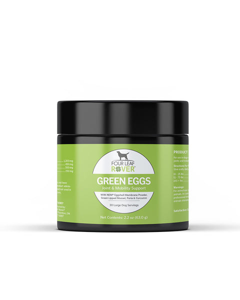 Four Leaf Rover Green Eggs - Natural Joint Support for Senior Dogs 2.2oz