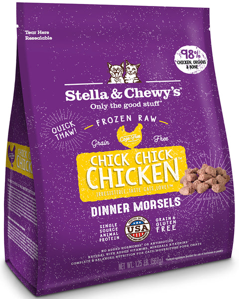 Stella & Chewy’s Frozen Chicken Dinner Morsels for Cats 1.25lb