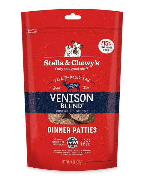 Stella & Chewy’s Freeze-Dried Venison Dinner Patties for Dogs 14oz