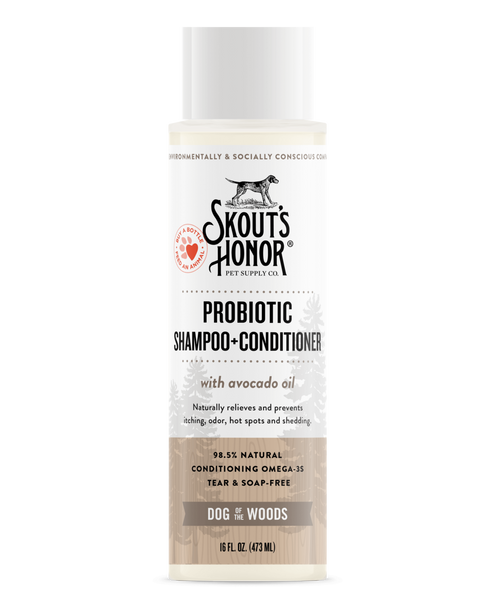 Skout’s Honor Probiotic Shampoo + Conditioner for Dogs & Cats - Dog of the Woods 16oz