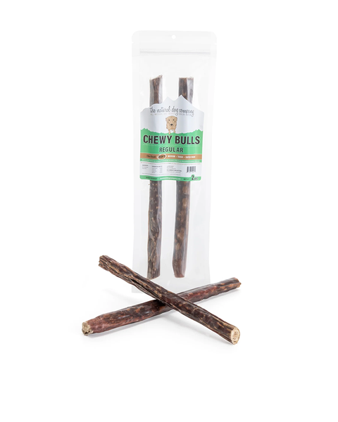 Tuesday's Natural Dog Company  12" Chewy Bull Stick 2-Pack