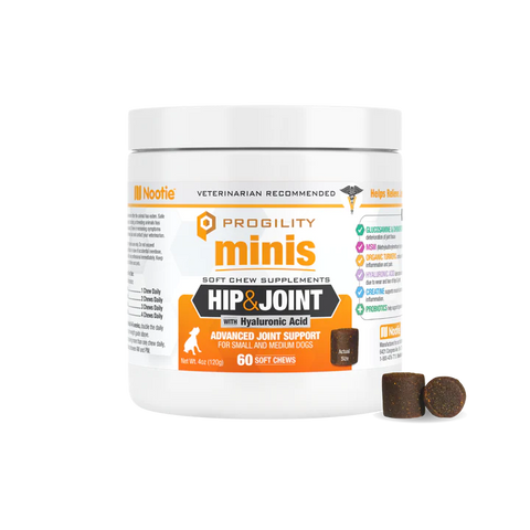 Nootie Mini Progility Hip & Joint Soft Chew Supplements for Dogs - 30ct