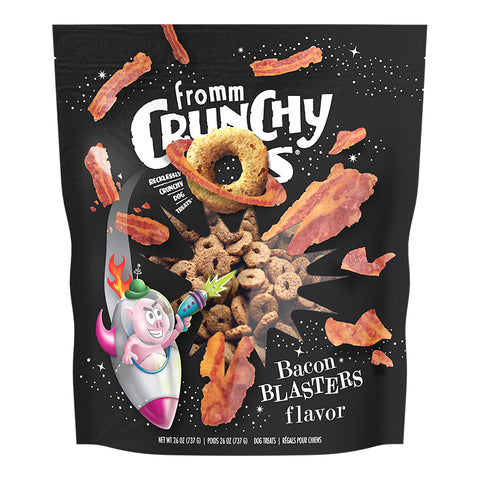 Fromm Crunchy O's Bacon Blasters Dog Treats 26oz