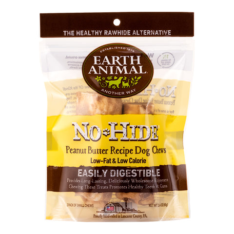 Earth Animal Peanut Butter No-Hide® Dog Chews 2-Pack