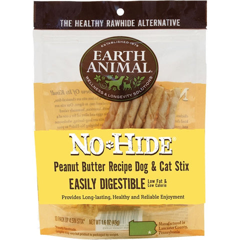 Earth Animal Peanut Butter No-Hide® Stix Dog Chews