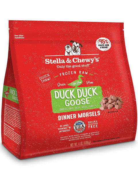 Stella & Chewy’s Frozen Raw Duck Dinner Morsels for Dogs 4lb