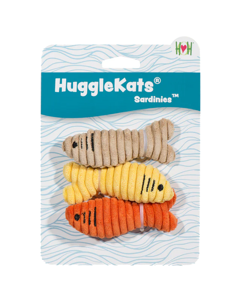 HuggleKats® Sardinies 3-Pack Cat Toys