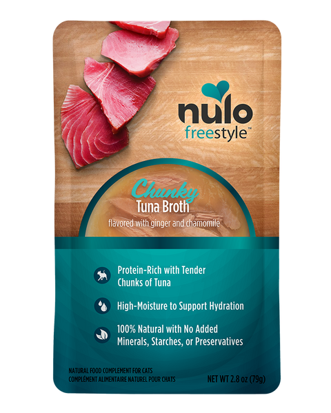 Nulo Freestyle Chunky Tuna Broth for Cats 2.8oz Pouch