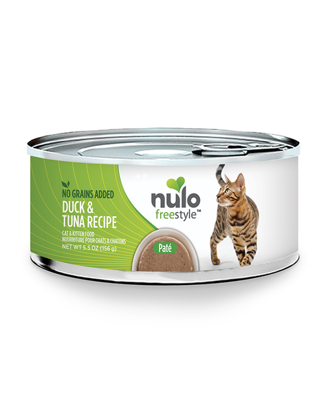 Nulo Freestyle Duck & Tuna Grain-Free Paté Wet Cat Food 5.5oz
