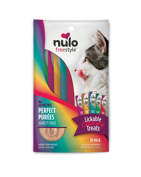 Nulo FreeStyle Puree Variety Pack Cat Treats 10 X 0.5 oz Sachets