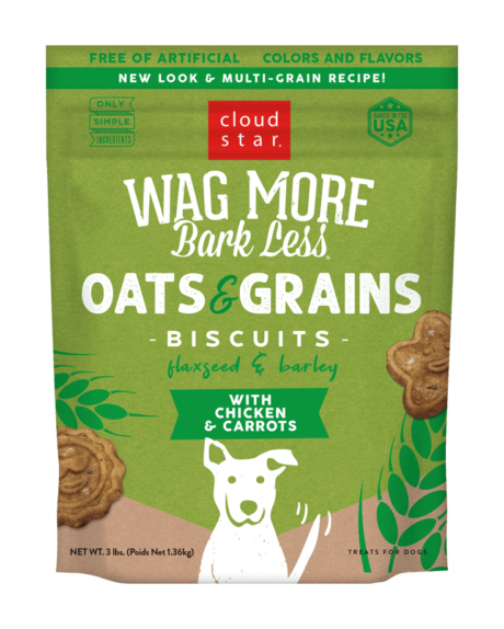 Wag More Bark Less Dog Biscuits - Chicken & Carrots 3lb