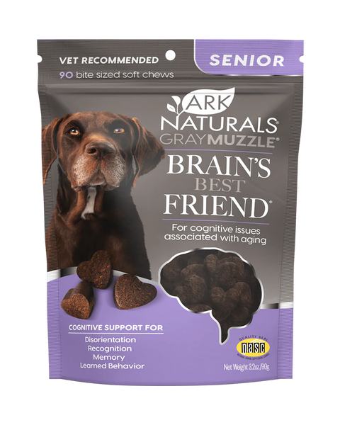 Ark Naturals Gray Muzzle Brain's Best Friend Cognitive Dog Treats 3oz