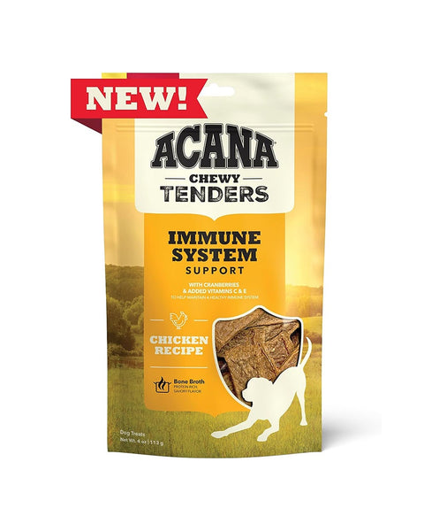 Acana Chewy Tenders Immune Support Chicken Jerky Dog Treats 4oz