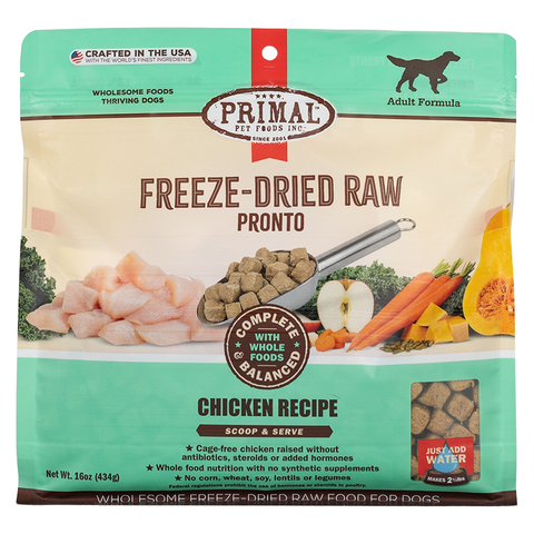 Primal Pronto Freeze-Dried Chicken Canine Formula 16oz
