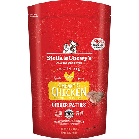 Stella & Chewy's Frozen Chicken Dinner Patties for Dogs 3lb