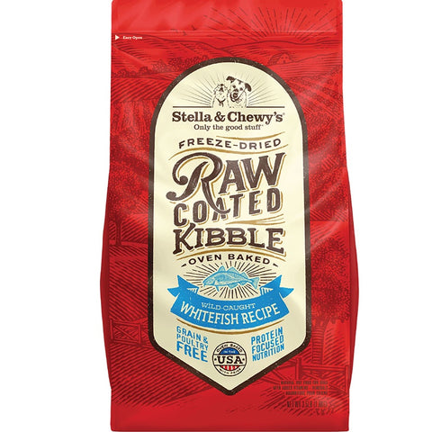 Stella & Chewy’s Raw Coated Kibble Wild-Caught Whitefish Dry Dog Food 3.5lb