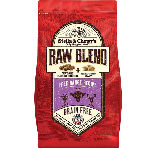Stella & Chewy's Free-Range Raw Blend Kibble for Dogs 3.5lb