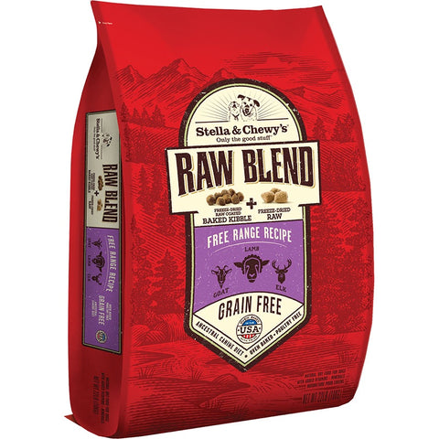 Stella & Chewy's Free-Range Raw Blend Kibble for Dogs 22lb