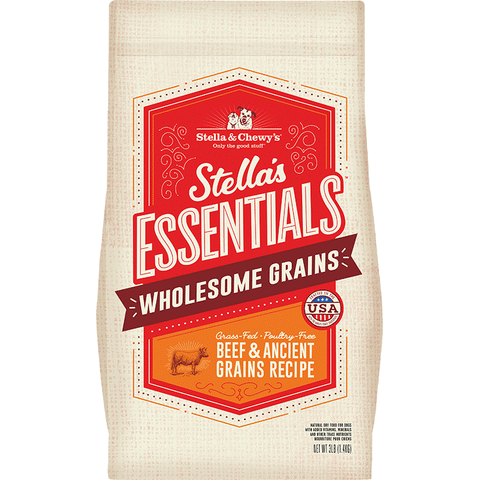 Stella & Chewy's Essentials Grass-Fed Beef & Ancient Grains Dog Food 3lb