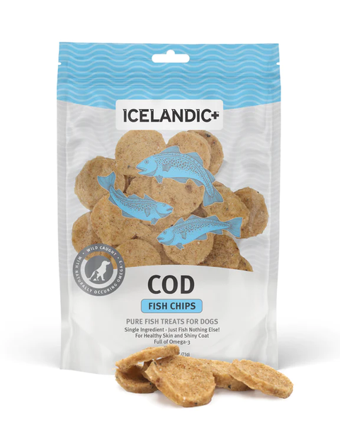 Icelandic+ Cod Fish Chips Dog Treats 2.5oz