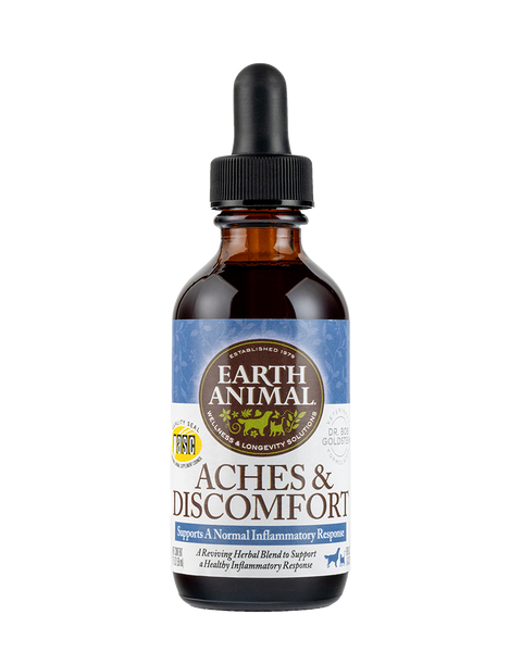 Earth Animal Herbal Remedies Aches & Discomfort for Dogs & Cats 2oz