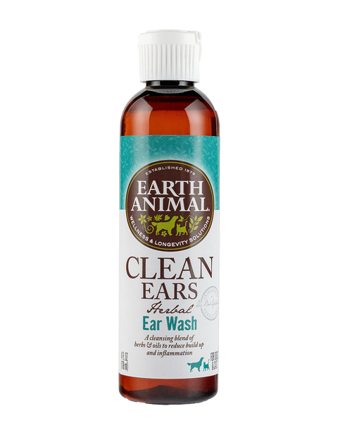Earth Animal Herbal Remedies Clean Ears Ear Wash for Dogs & Cats 4oz