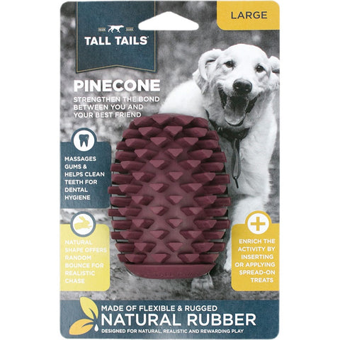 Tall Tails Natural Rubber Pinecone Reward Dog Toy