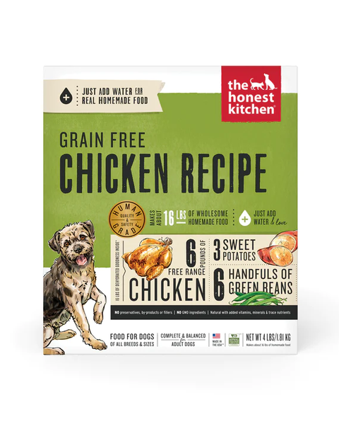 The Honest Kitchen Dehydrated Grain-Free Chicken Dog Food 4lb