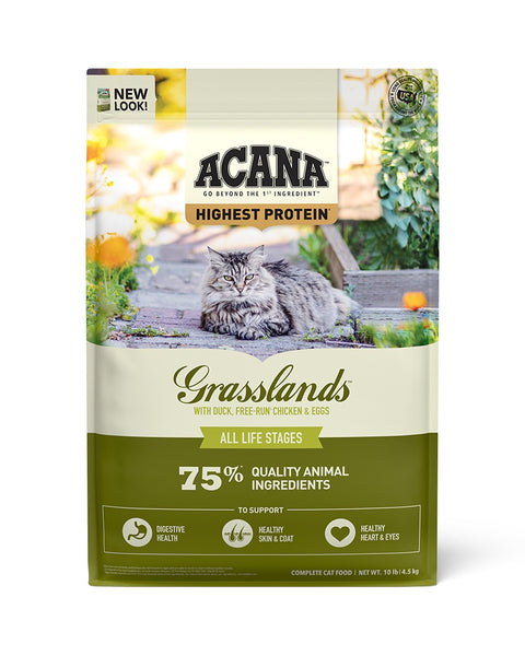 Acana Highest Protein - Grasslands Dry Cat Food 10lb