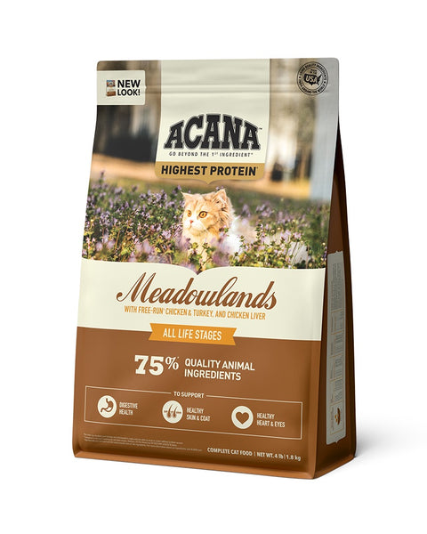 Acana Highest Protein - Meadowlands Dry Cat Food 4lb