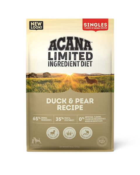 Acana Singles - Duck & Pear Dry Dog Food 13lb