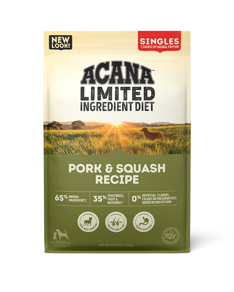 Acana Singles - Pork & Squash Dry Dog Food 13lb